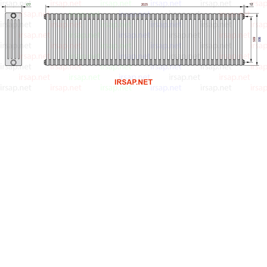 Радиатор IRSAP Tesi 50900/45 T30 CL 01